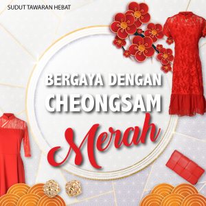 Bergaya dengan Cheongsam Merah